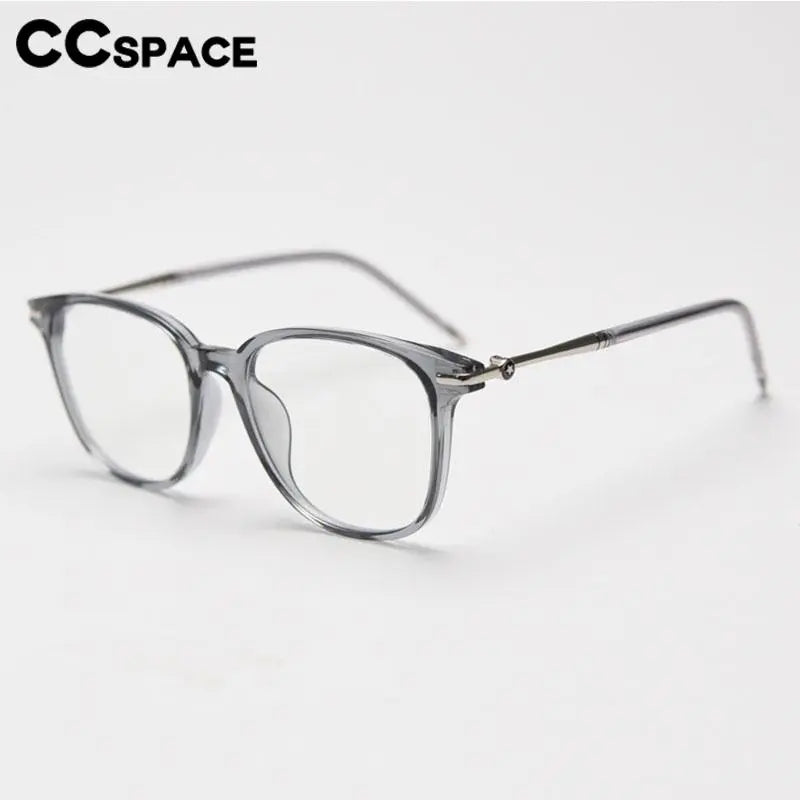 CCSpace Unisex Full Rim Square Tr 90 Titanium Eyeglasses 56968 Full Rim CCspace   