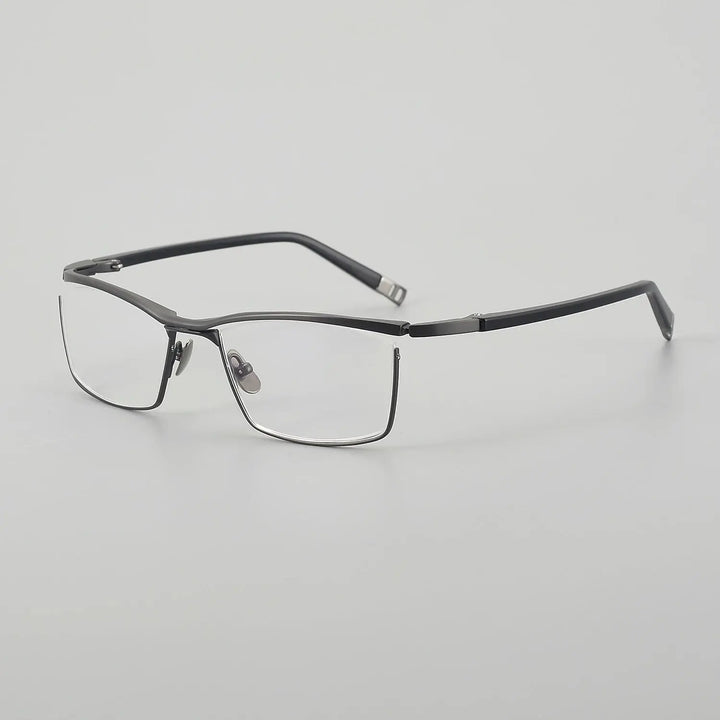 Aror Unisex Full Rim Brow Line 606300 Screwless Titanium Square Frames FuzWeb
