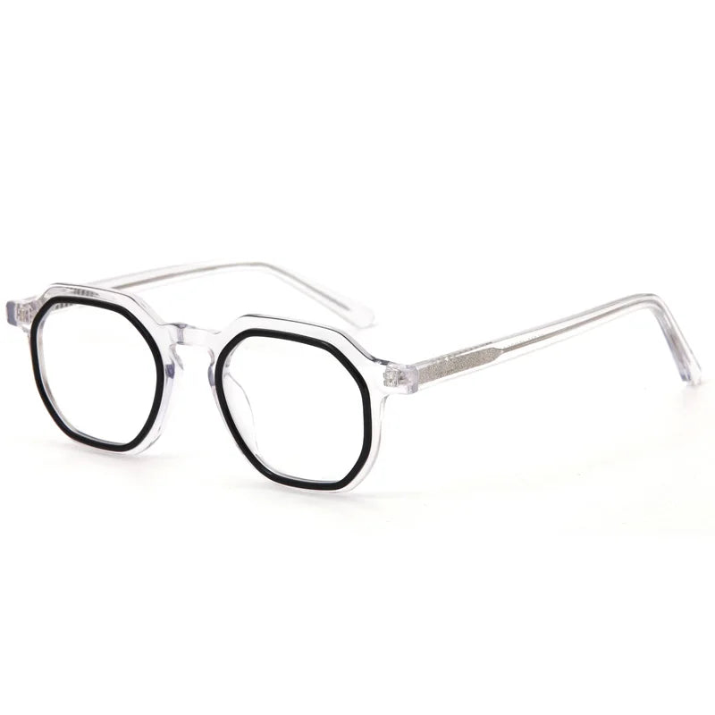 Muzz Women's Full Rim Round Acetate Eyeglasses 542015