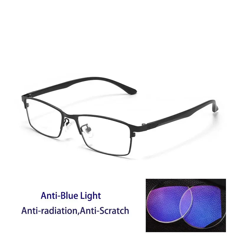 Kocolior Unisex Full Rim Square Alloy Reading Glasses 56198.