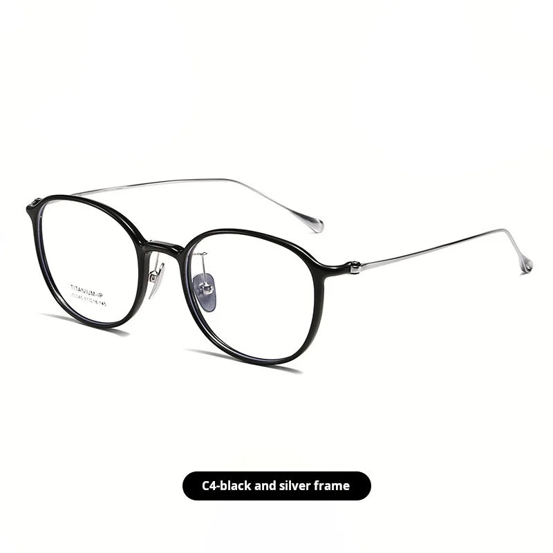 Momoja Women's Full Rim Square Round Titanium Tr 90 Eyeglasses 50045