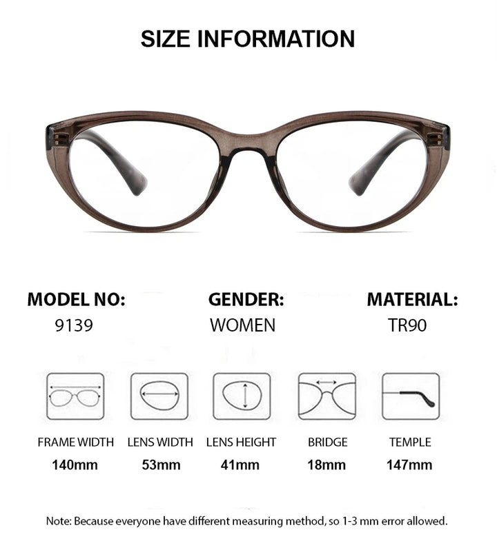 Chashma Unisex Full Rim Oval Cat Eye Tr 90 Titanium Eyeglasses 59159