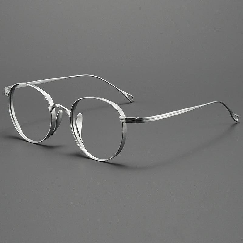 Yimaruili Women's Full Rim Oval Round Titanium Eyeglasses 610519