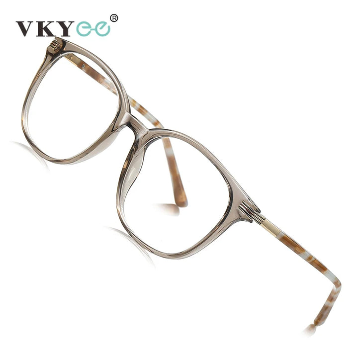 Vicky Unisex Full Rim Round Square Tr 90 Alloy Reading Glasses 77216