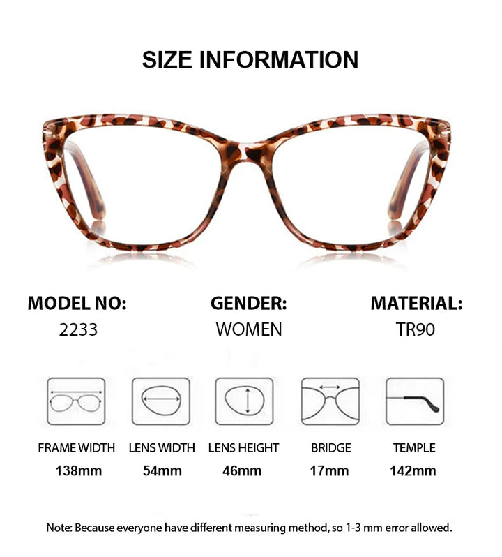 Chashma Ochki Women's Full Rim Cat Eye Tr 90 Titanium Eyeglasses 22334