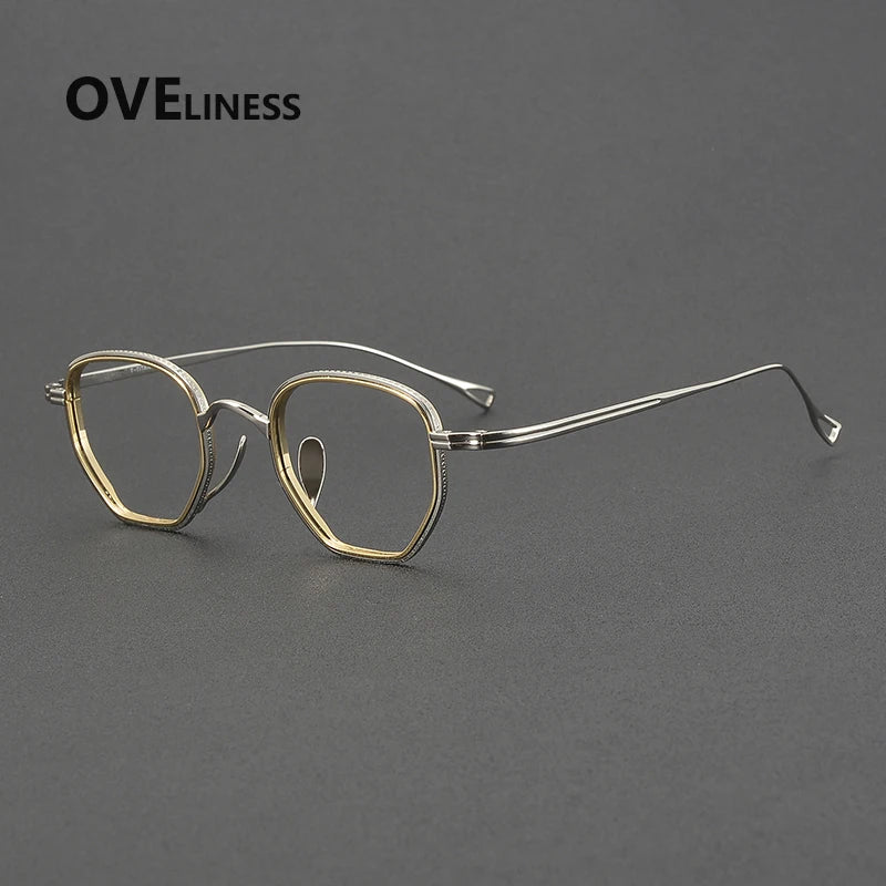 Oveliness Unisex Full Rim Square Titanium Eyeglasses 641235