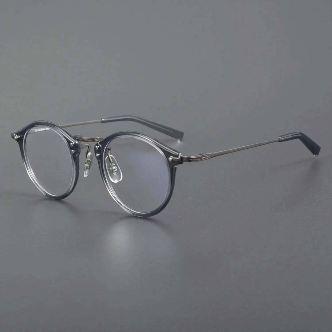 Bobbie 800500 Full Rim Men’s Polygon Acetate Titanium Frames FuzWeb