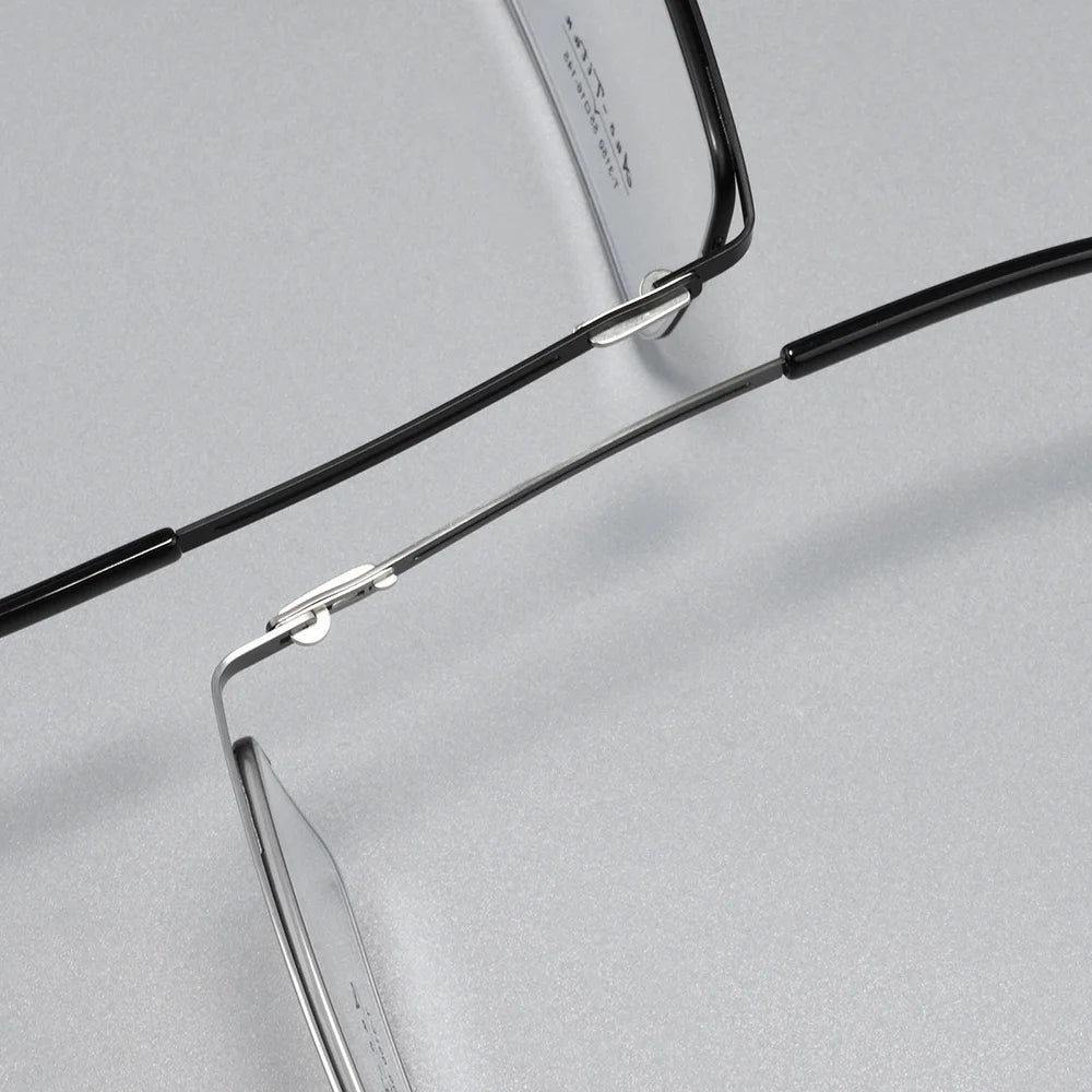 Gmei Optical T3150X men's square alloy prescription eyeglasses — view 7