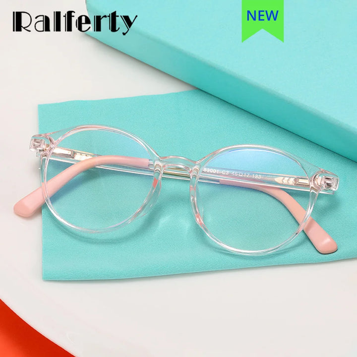 Ralferty Unisex Youth's Full Rim Round Tr 90 Acetate Eyeglasses R830 Full Rim Ralferty   