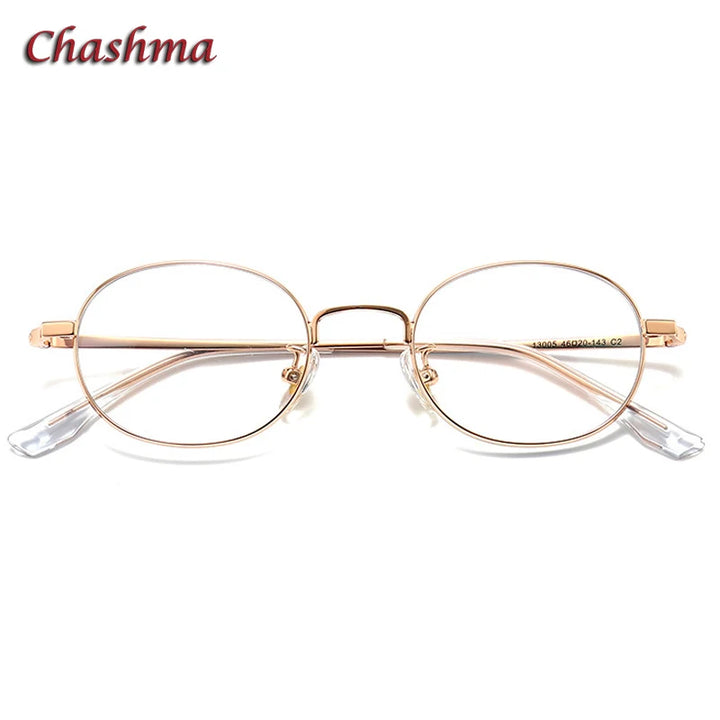 Chashma Ottica Women's Full Rim Oval Round Steel Eyeglasses 913005