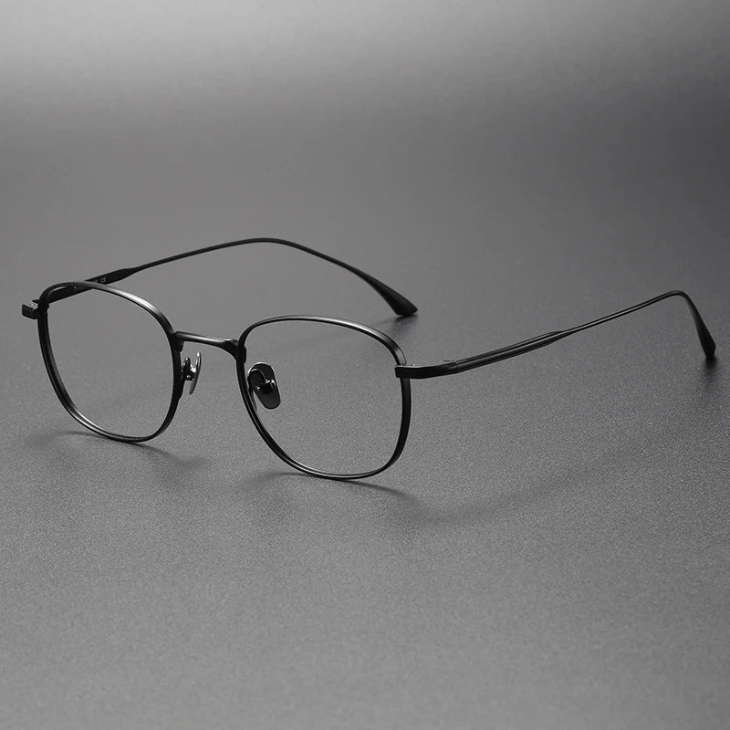 Bobbie Unisex Full Rim Square Titanium Eyeglasses Fuz 14