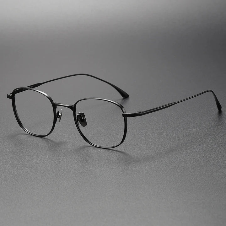 Bobbie Unisex Full Rim Square Titanium Eyeglasses Fuz 14