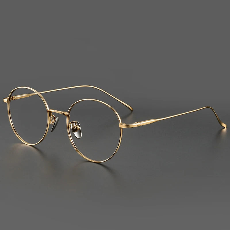 Muzz Women's Full Rim Round Titanium Eyeglasses 406144