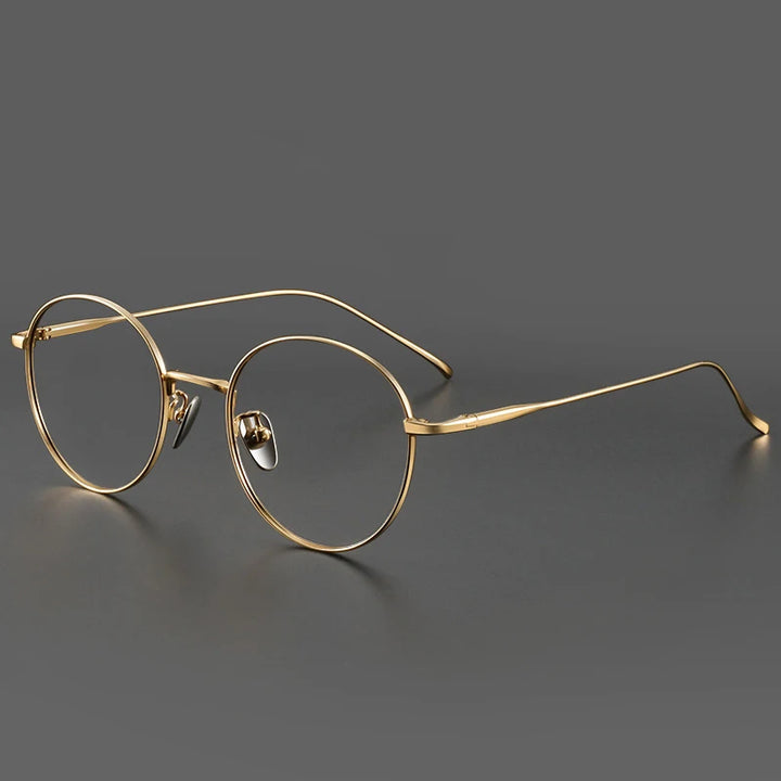 Muzz Women's Full Rim Round Titanium Eyeglasses 406144