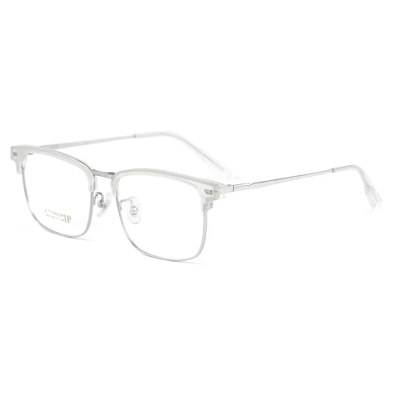 Hotochki Unisex Full Rim Square Titanium Acetate Eyeglasses 942322