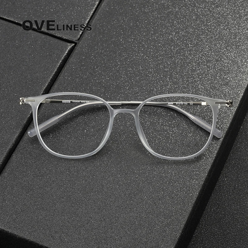 Oveliness Women's Full Rim Square Ultem Titanium Eyeglasses 8669 Full Rim Oveliness   