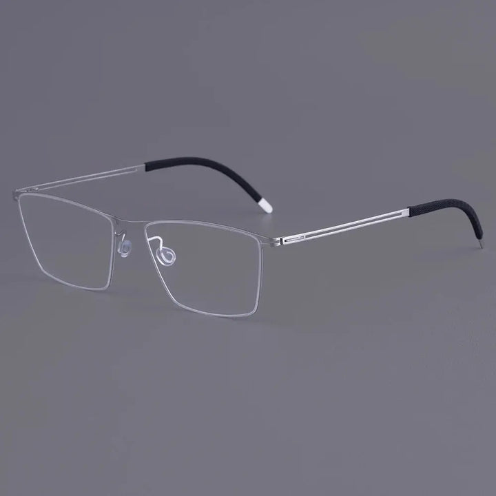 Bobbie 460617 Unisex 138mm Full Rim Square Titanium Frames FuzWeb