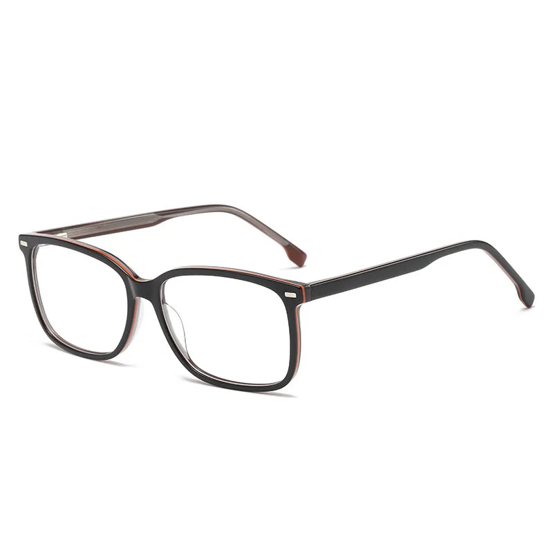 Momoja Unisex Full Rim Square Acetate Eyeglasses 71817