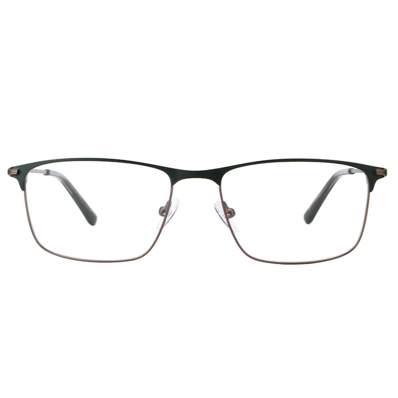Vicky Men's Full Rim Tr 90 Stainless Steel Square Reading Glasses 2062 Reading Glasses Vicky LT2062-C2 prescription custom 