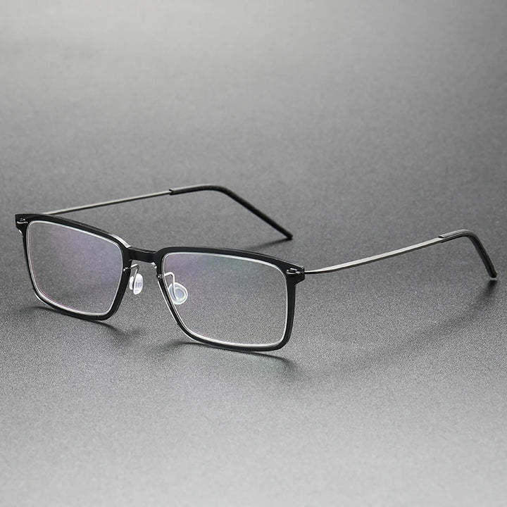 Bobbie Unisex Full Rim Square Titanium Acetate Eyeglasses 766528