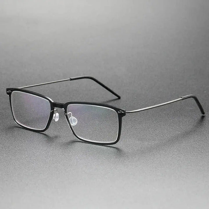 Bobbie Full Rim 652800 Unisex Square Acetate Screwless Titanium Frames FuzWeb
