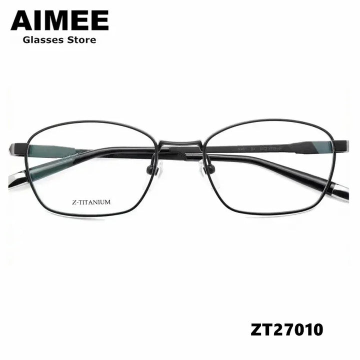 Aimee Unisex Full Rim Square Titanium Eyeglasses 27010 Full Rim Aimee   