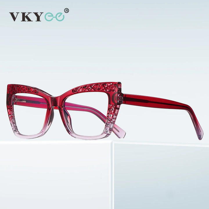 Vicky Womens Full Rim Square Cat Eye Plastic Reading Glasses Pfd2184 Reading Glasses Vicky   