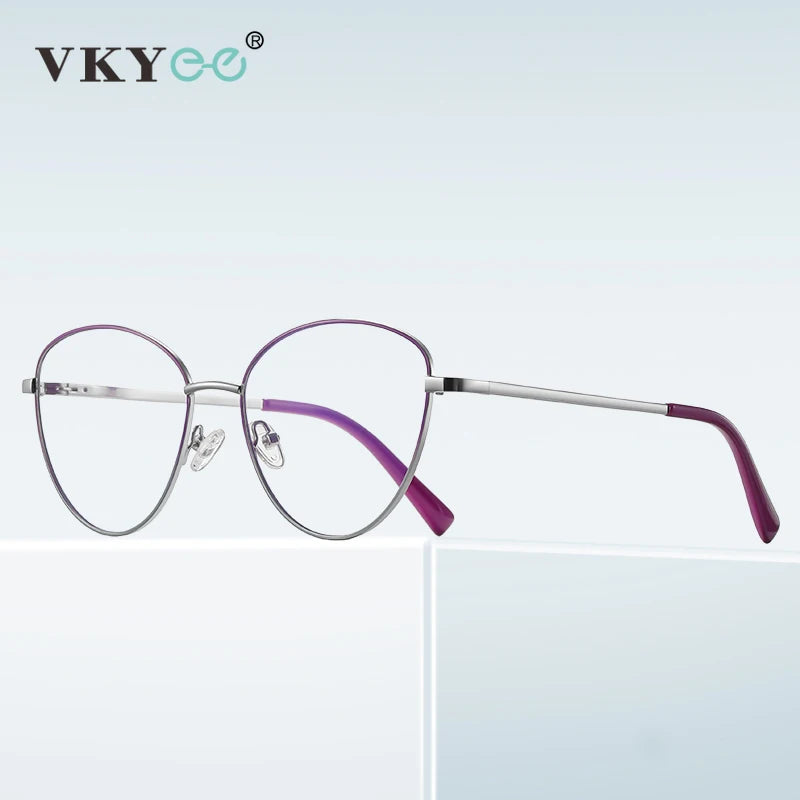 Vicky Women's Full Rim Cat's Eye Alloy Reading Glasses 3085 Reading Glasses Vicky   