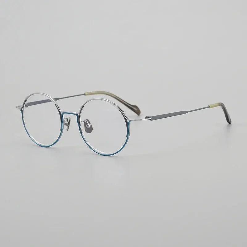 Aror Unisex Full Rim Round Titanium Eyeglasses 724002.