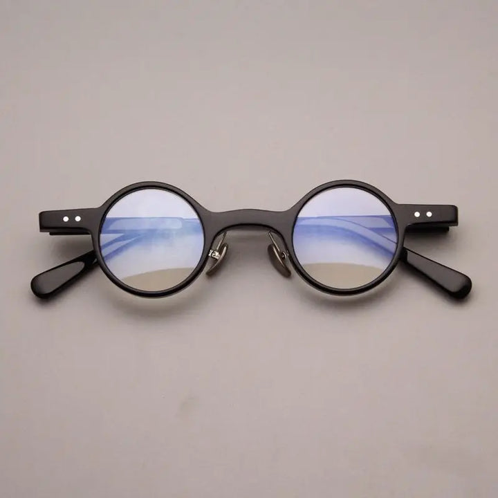 Cubojue Unisex Full Rim Round Tr 90 Titanium Reading Glasses 34140