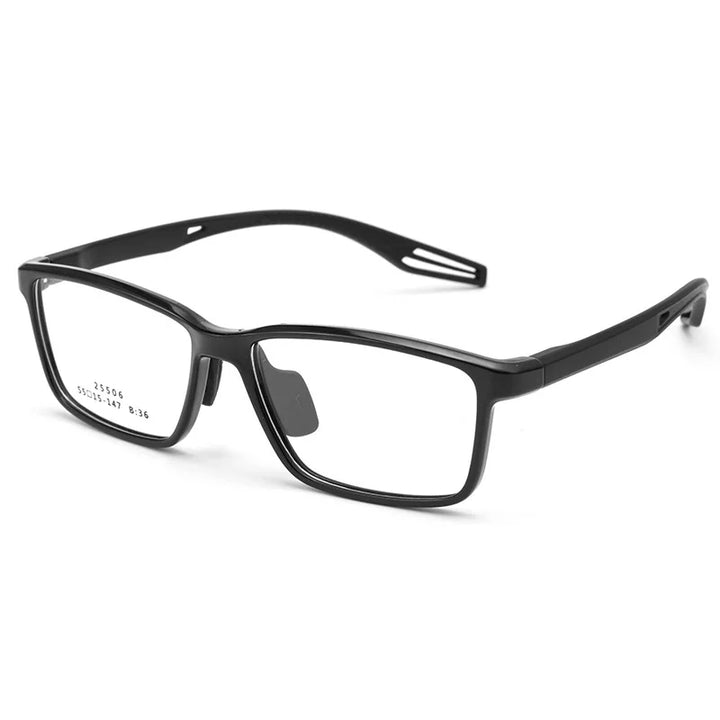 Xbora Unisex Full Rim Square Tr 90 Alloy Sport Eyeglasses 525506