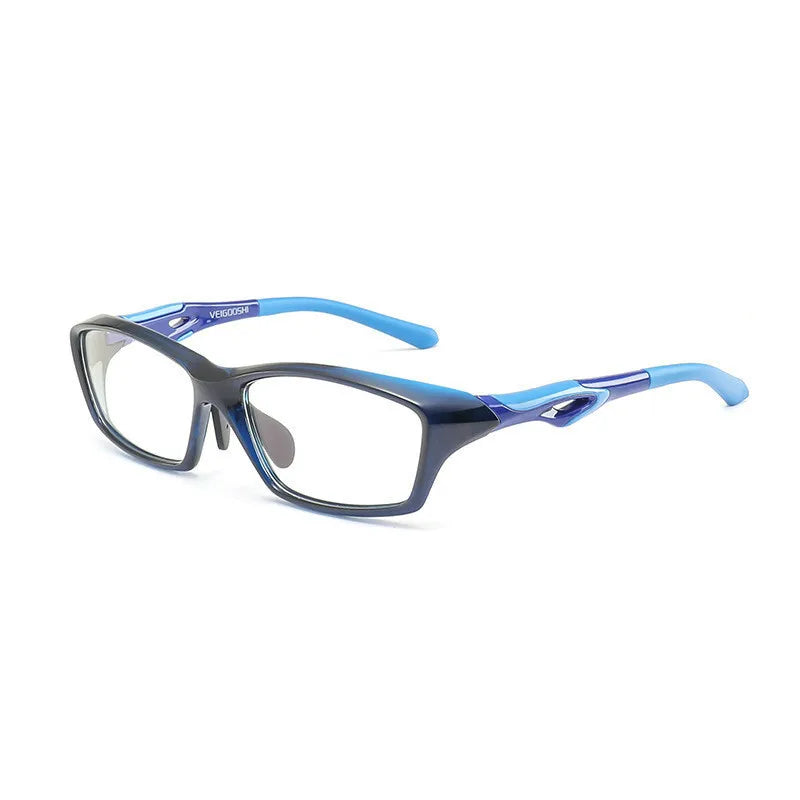 Brightzone Unisex Full Rim Square Tr 90 Ultem Sport Eyeglasses 71497 Full Rim Brightzone Dark blue