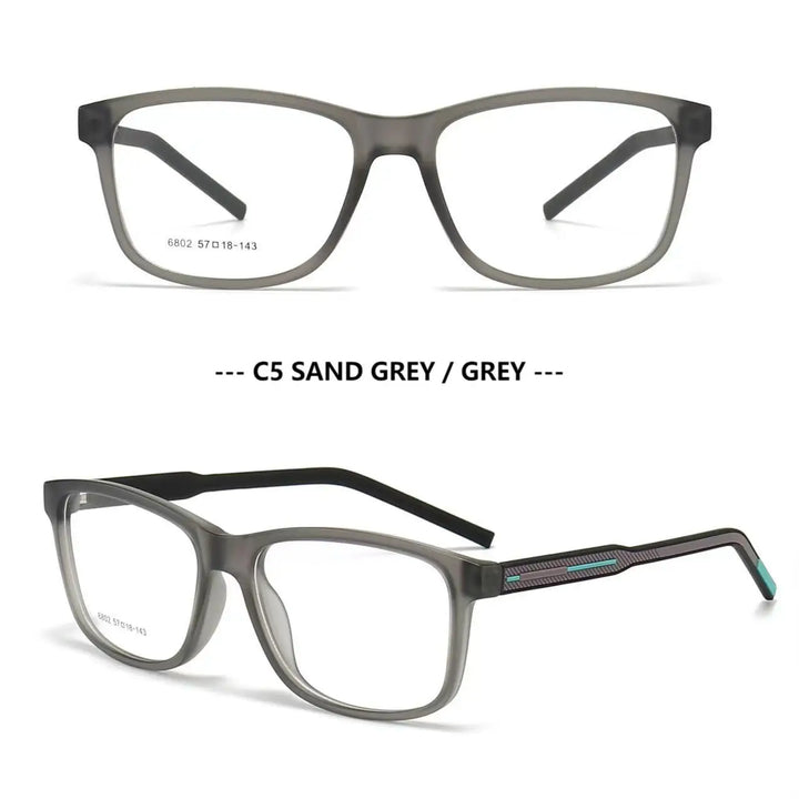 Muzz 68020 unisex square TR90 prescription eyeglasses — view 3