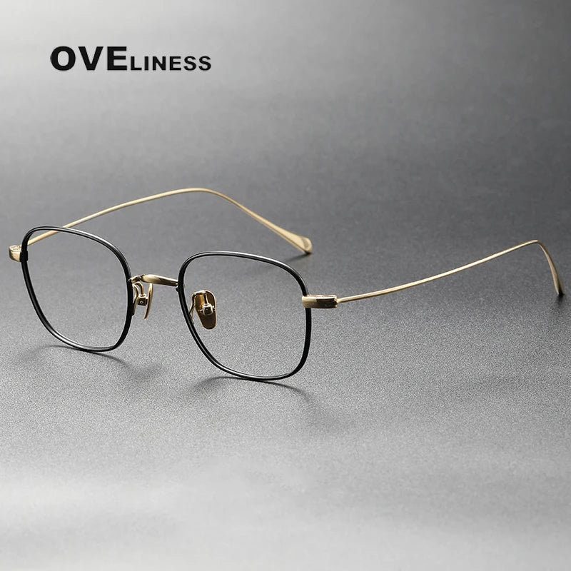 Oveliness Women's Full Rim Square Titanium Eyeglasses 369199