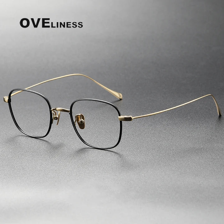 Oveliness Women's Full Rim Square Titanium Eyeglasses 369199