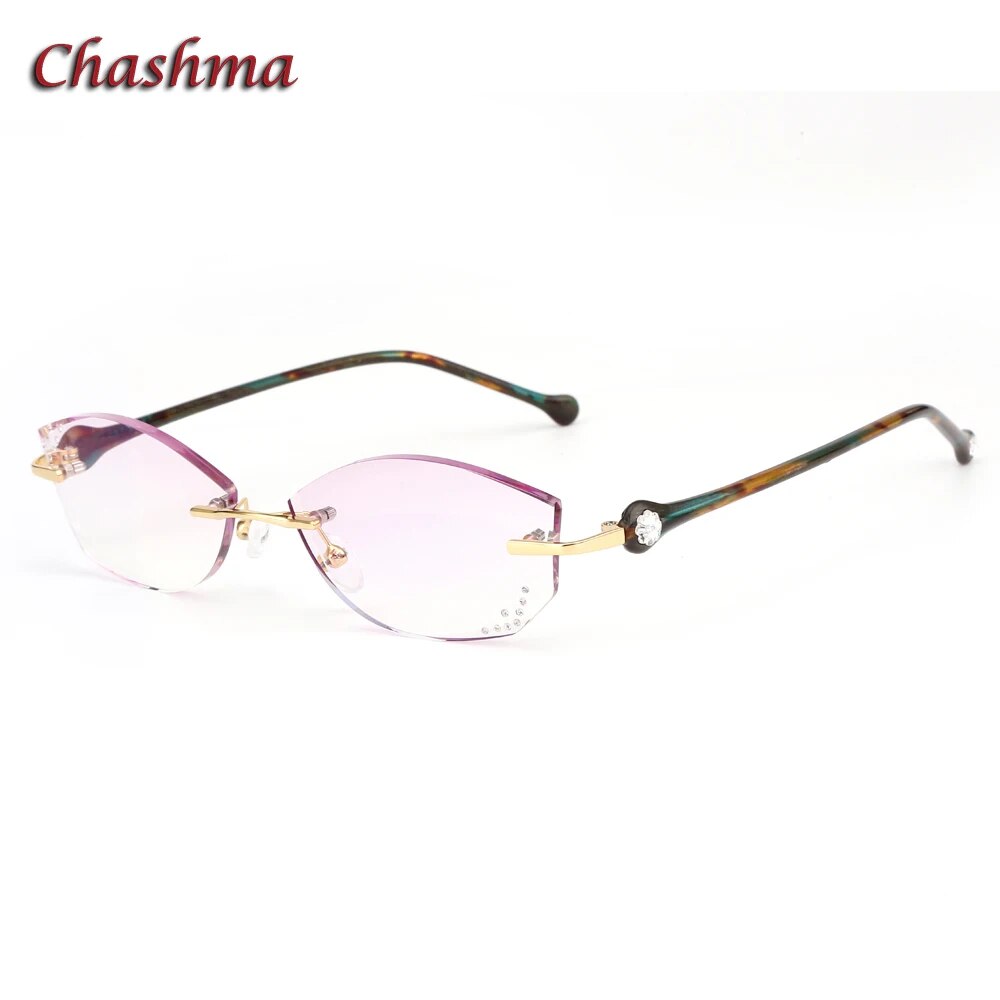 Chashma Women's Rimless Oval Titanium Eyeglasses 2267