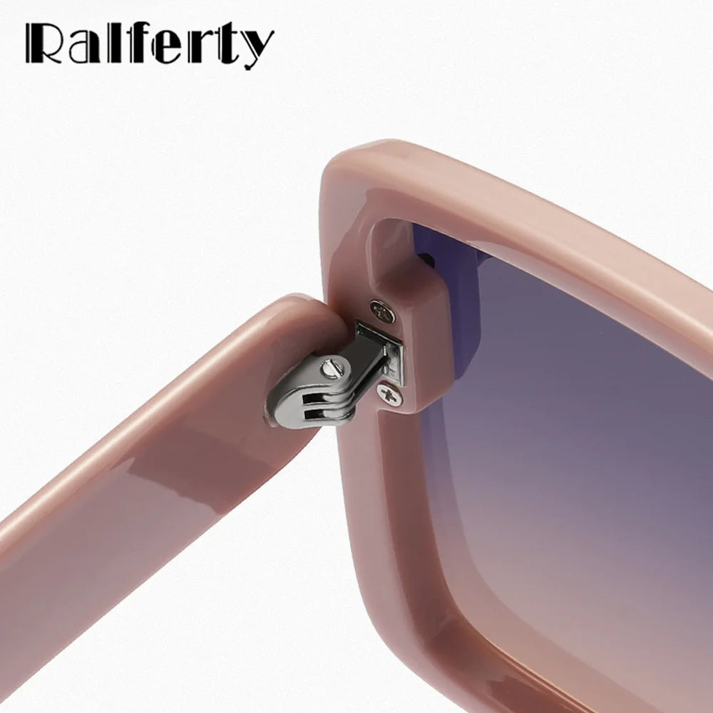 Ralferty Women's Full Rim Square Big Acetate Polarized Sunglasses R715 Sunglasses Ralferty   