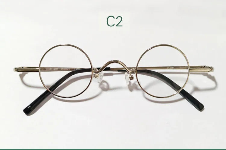 Yujo Women's Full Rim Round Alloy 36 mm Φ Reading Glasses 14125