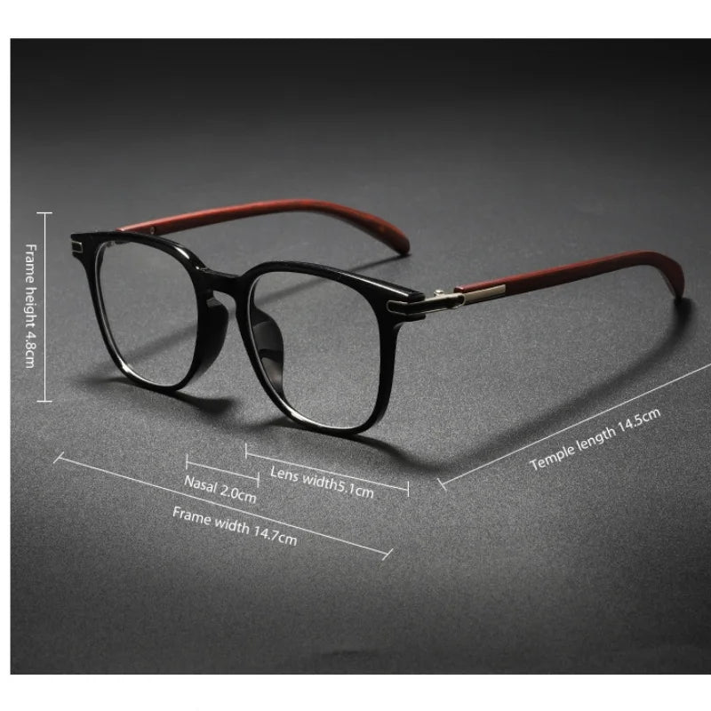 Xbora Unisex Full Rim Square Oval Tr 90 Alloy Eyeglasses 86015