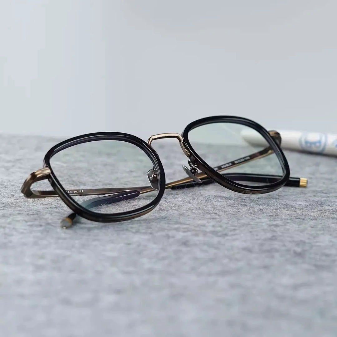 Blackmask Unisex Full Rim Square Titanium Eyeglasses Fuz 2