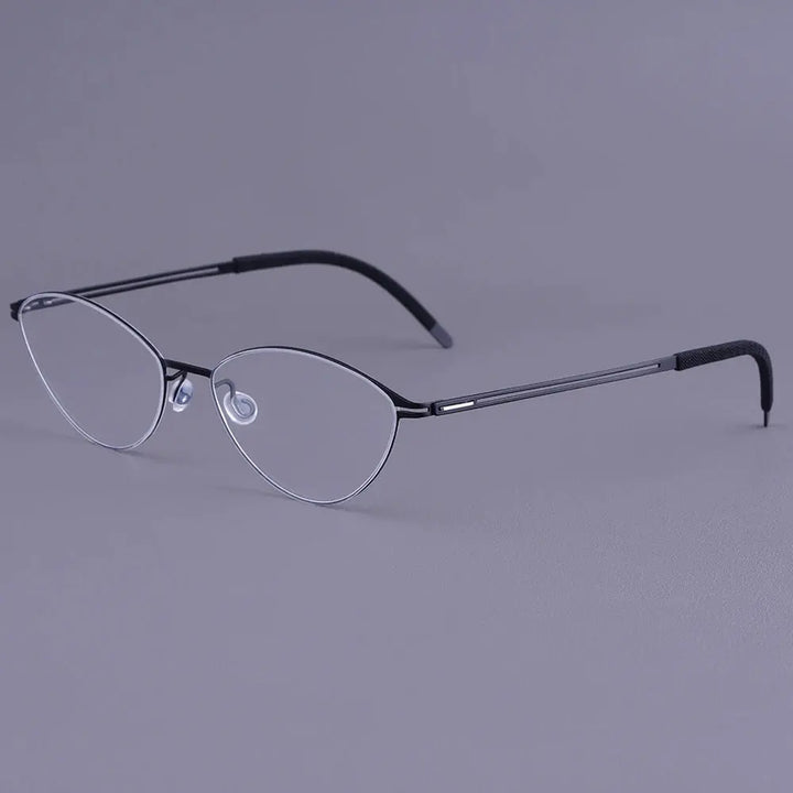 Bobbie 465951 Women’s Screwless Full Rim Oval Titanium Frames FuzWeb