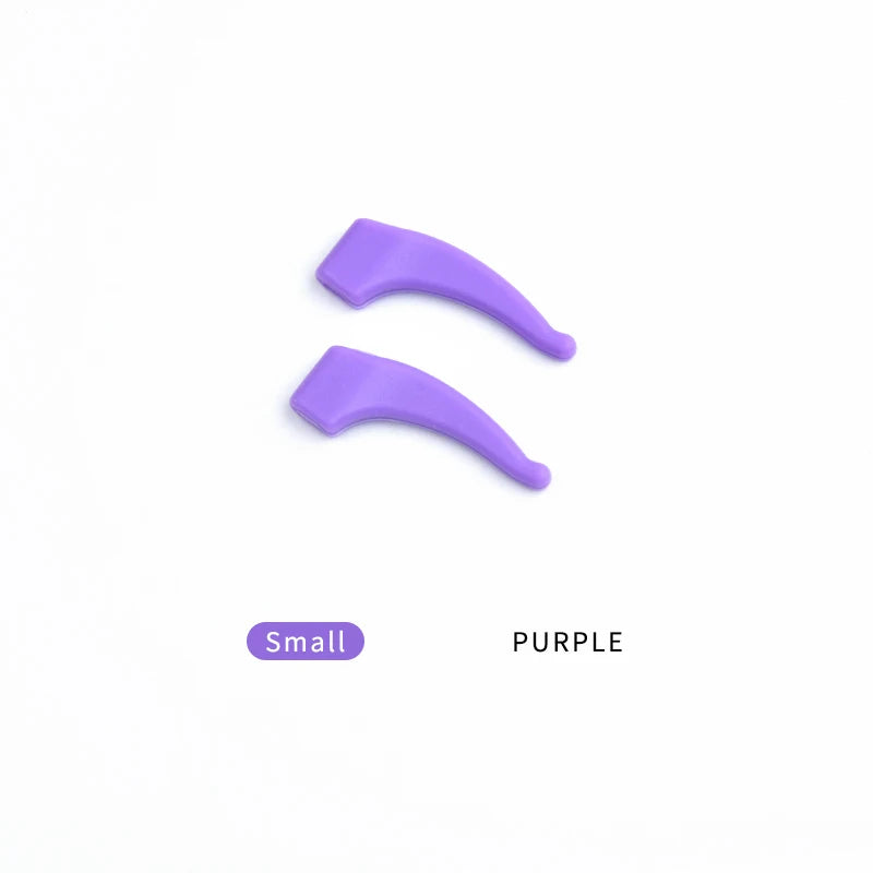 Secg Unisex Anti Slip Silicone Temple Ear Accessories 1036 Glasses Repair Screwdrivers Secg small purple  