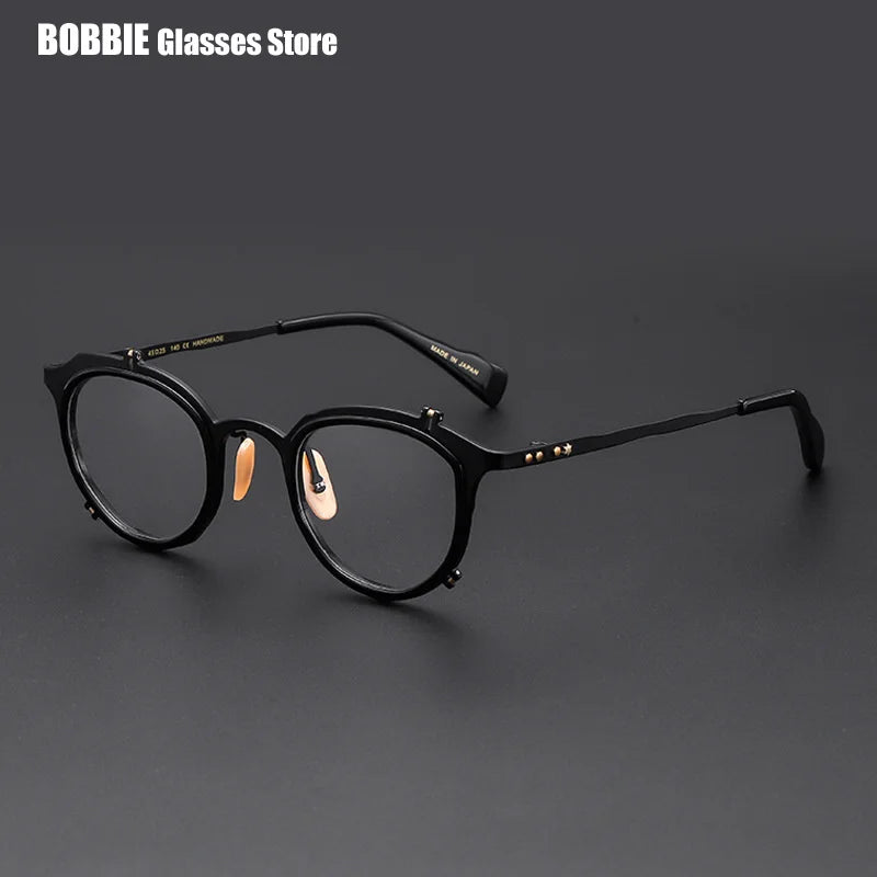 Bobbie Women's Full Rim Oval Polygon Titanium Eyeglasses 960050