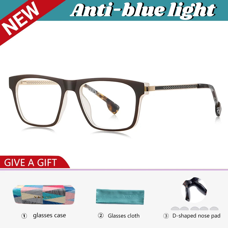Vicky Unisex Full Rim Square Tr 90 Titanium Reading Glasses 97203