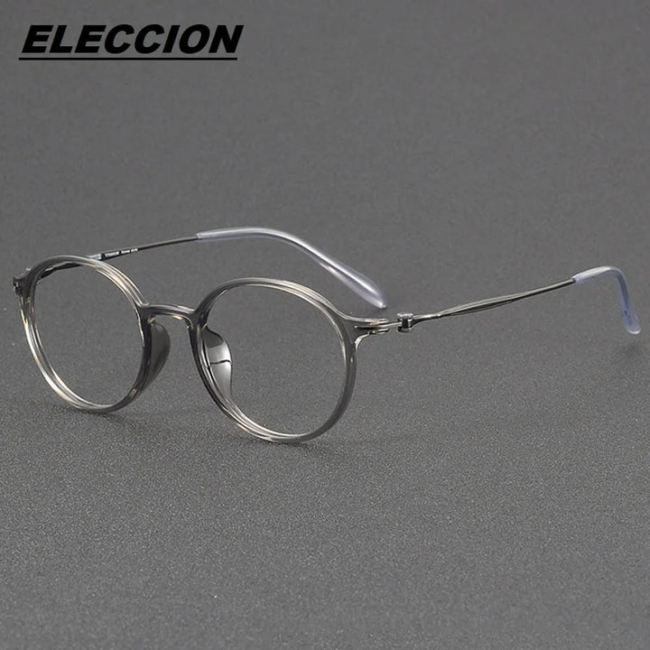 Eleccion Women's Full Rim Round Ultem Titanium Eyeglasses 8667