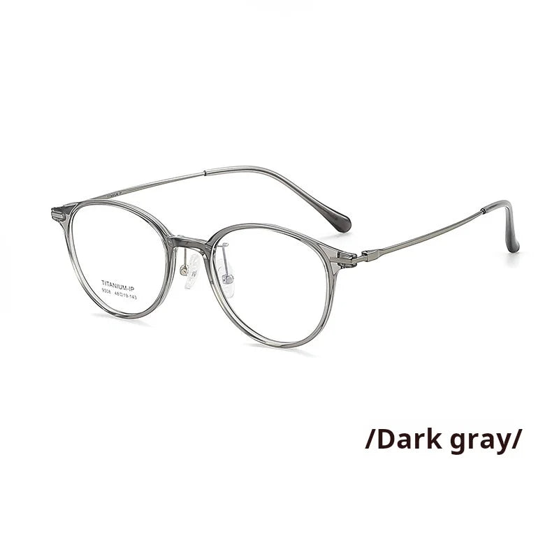 Momoja Women's Full Rim Oval Round Tr 90 Titanium Eyeglasses 739308