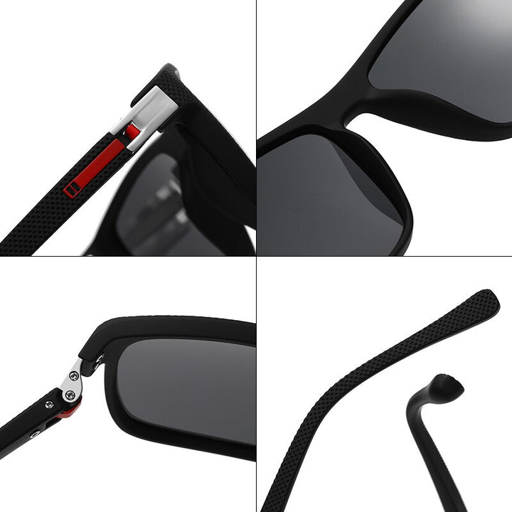 Yimaruili Unisex Full Rim Square Tr 90 Polarized Sunglasses C3045 Sunglasses Yimaruili Sunglasses   