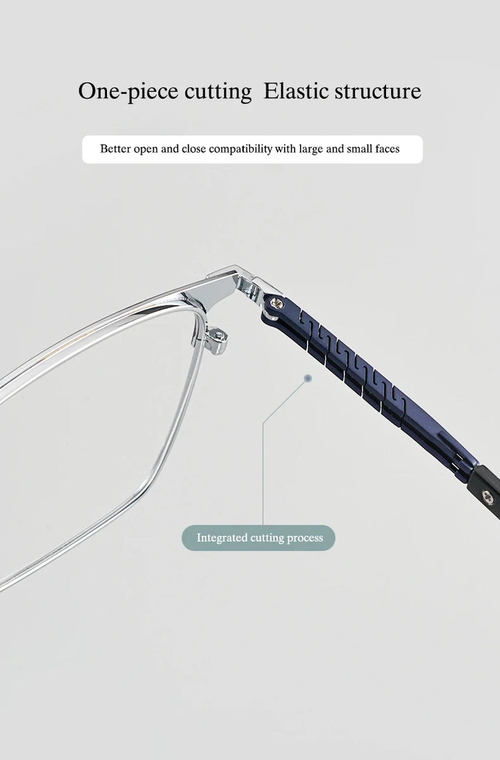Hotochki T8609T men's pure titanium prescription eyeglasses — view 9