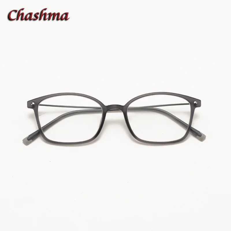 Chashma Ochki Unisex Youth's Full Rim Square Ultem Eyeglasses 2148 Full Rim Chashma Ochki Gray  