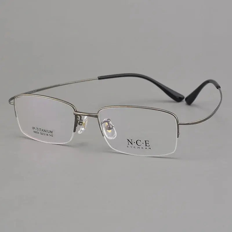 Hdcrafter Unisex Full Rim Rectangle Titanium Frames 180240 Hdcrafter Eyeglasses